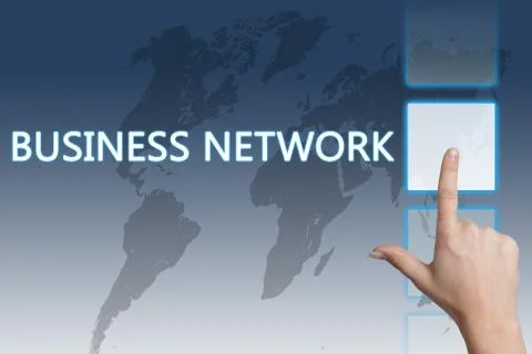 Business network Stock Illustration