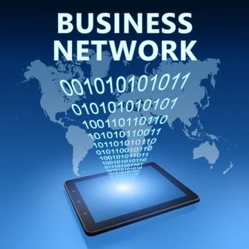 Business network Illustrazione stock