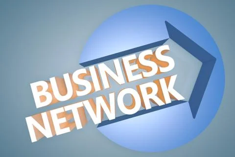 Business network Stock Illustration