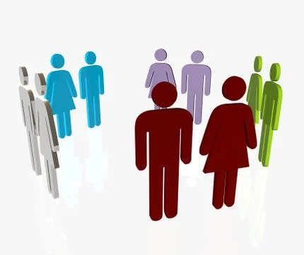 Business network Stock Illustration