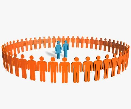 Business network Stock Illustration