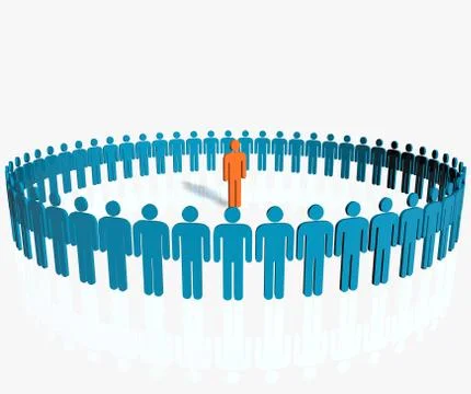 Business network Stock Illustration