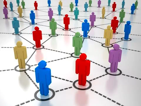 Business Network Illustrazione stock