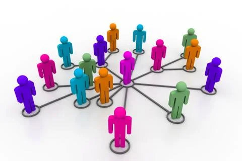 Business network Stock Illustration