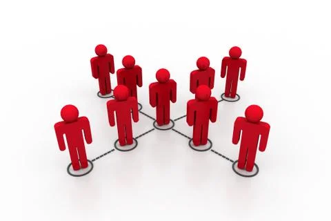 Business network Stock Illustration