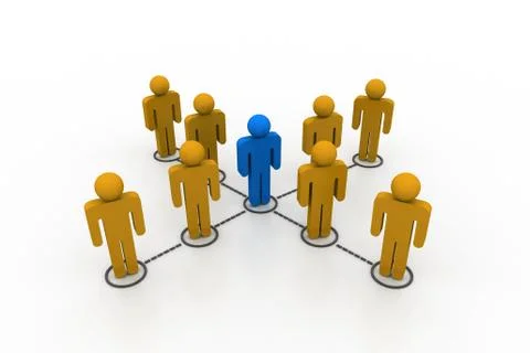 Business network Illustrazione stock