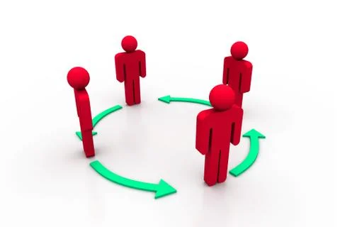 Business network Stock Illustration