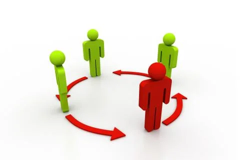 Business network Stock Illustration