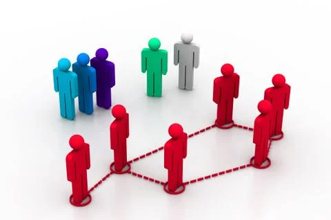 Business network Stock Illustration