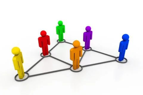 Business network Stock Illustration