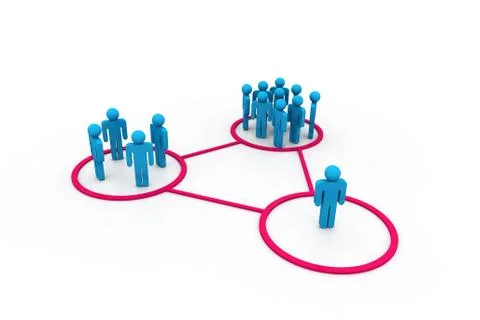 Business network Stock Illustration