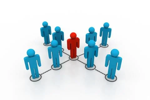 Business network Stock Illustration