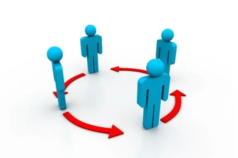 Business network Stock Illustration