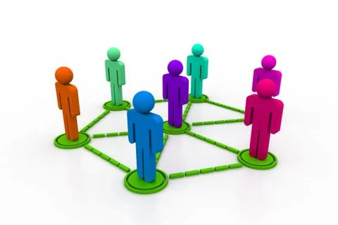 Business network Stock Illustration