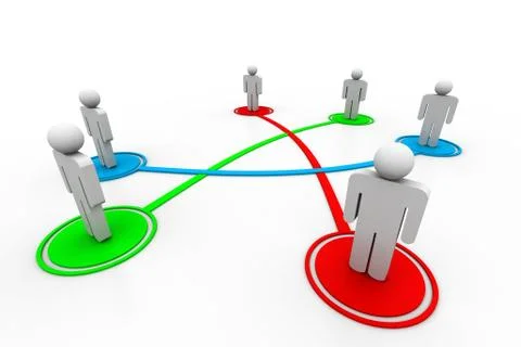 Business network Stock Illustration