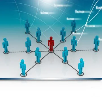 Business network Illustrazione stock
