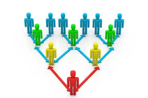 Business network. Illustrazione stock