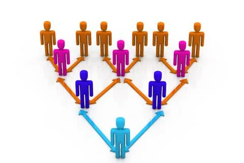 Business network. Illustrazione stock