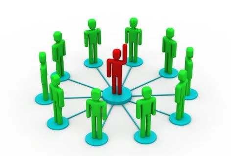 Business network Stock Illustration