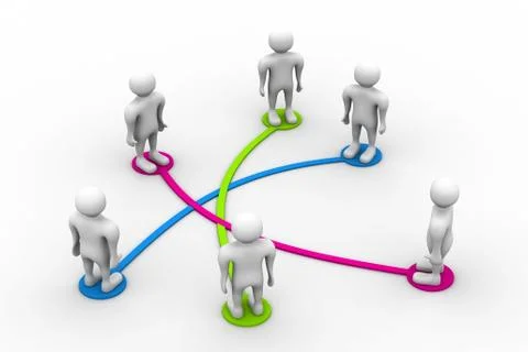 Business network. Stock Illustration