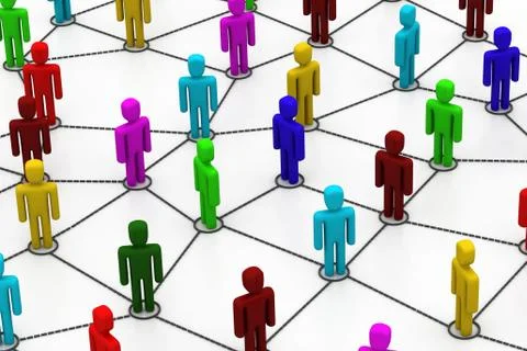 Business network Stock Illustration
