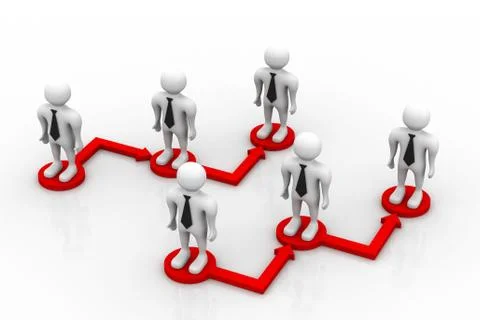 Business network. Stock Illustration