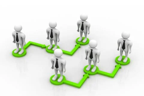 Business network. Stock Illustration