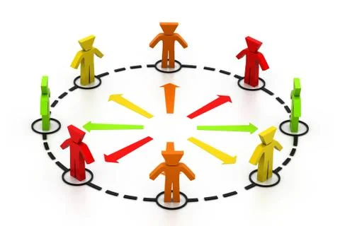 Business network. Stock Illustration