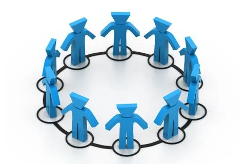 Business network Stock Illustration