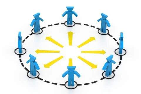 Business network. Stock Illustration
