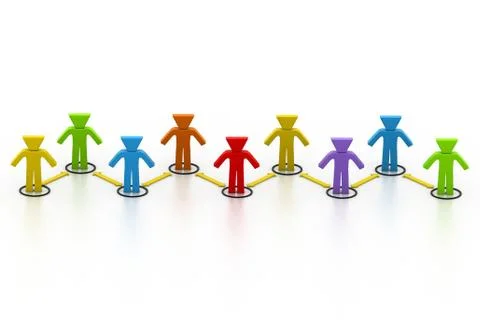 Business network Stock Illustration