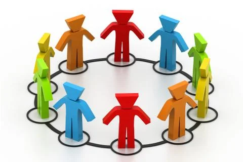 Business network. Stock Illustration