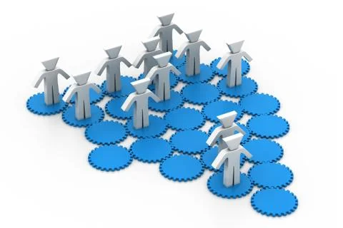 Business network Stock Illustration