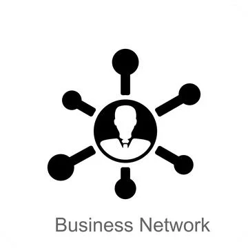 Business Network Stock Illustration