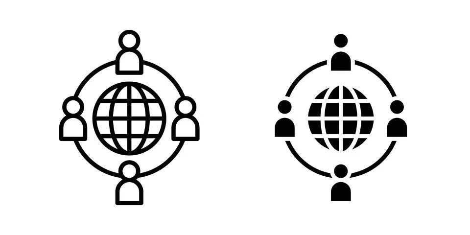 Business networking icon vector design. EPS10 스톡 일러스트