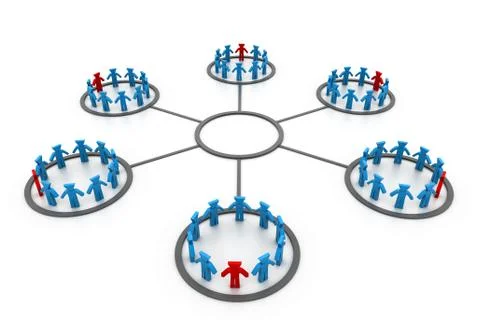 Business networking Illustrazione stock