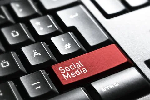 Business , Networking , Keyboard button Stock Photos