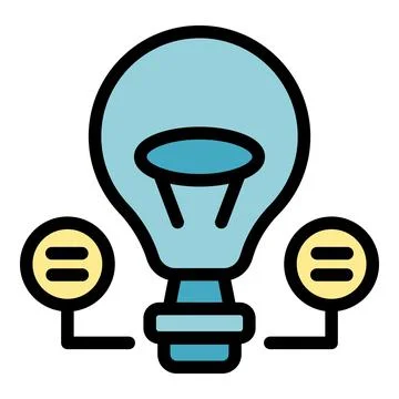 Business new idea icon vector flat Stock Illustration