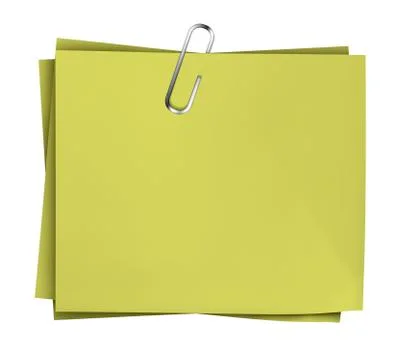 Business note paper clip Stock Illustration