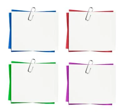 Business note paper set Stock Illustration