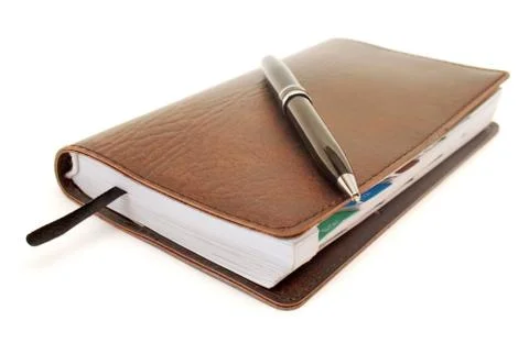 Business notebook isolated on background Stock Photos