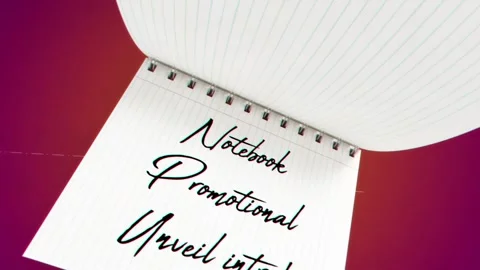 Business Notebook Unveil Stock After Effects
