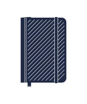 Business notepad isolated vector icon Stock Illustration