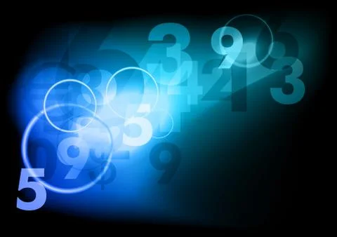 Business numbers 스톡 일러스트
