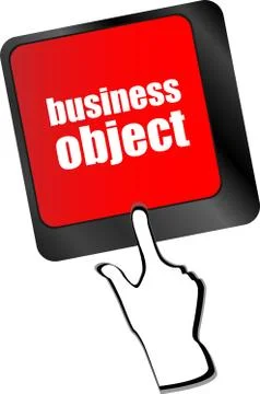 Business object - social concepts on computer keyboard, business concept 스톡 일러스트