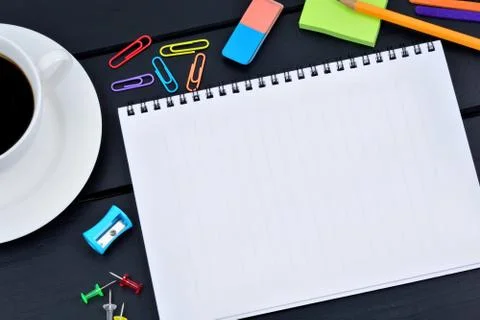 Business objects on a wooden table Stock Photos