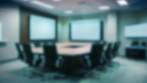 Business Office Concept with Soft Defocused Zoom and Geometric Animation Stock Footage 277793237