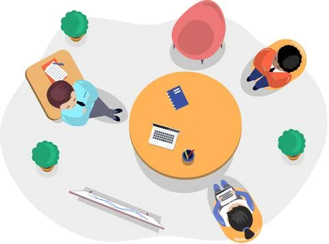 Business office connection working concept. Businessmen communicating talking 스톡 일러스트