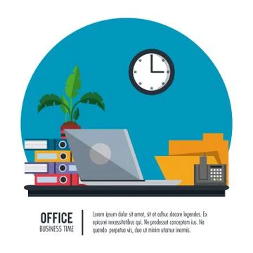 Business office elements イラスト素材