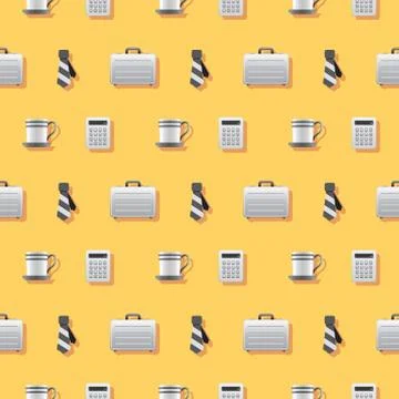 Business At the Office Signs Pattern Stock Illustration